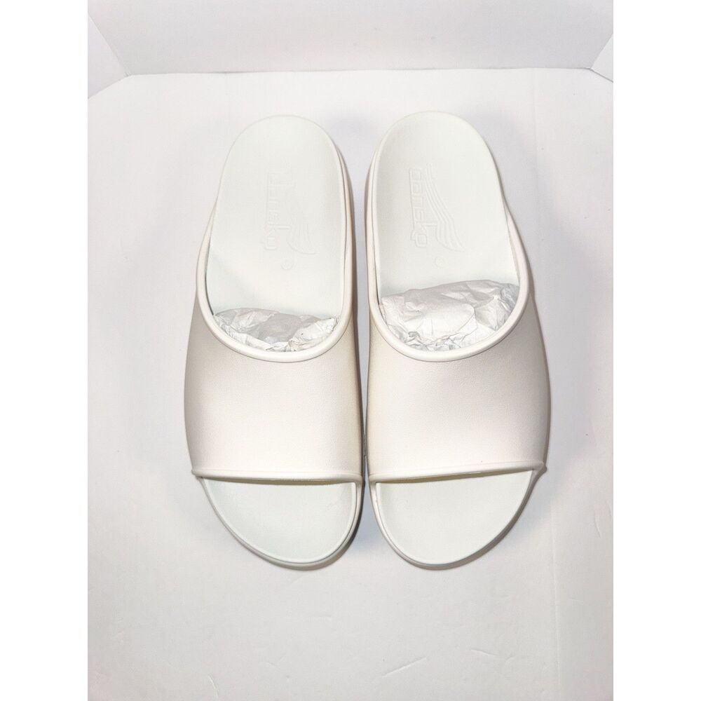 NEW Dansko Devyn Slide Sandals Molded White Cushioned Recovery Womens 42/11.5-12 - Picture 10 of 16